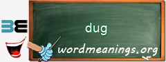 WordMeaning blackboard for dug